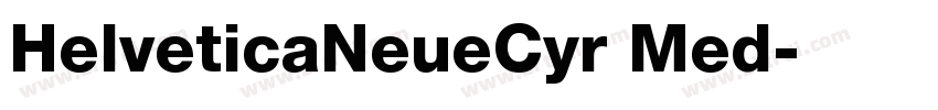 HelveticaNeueCyr Med字体转换